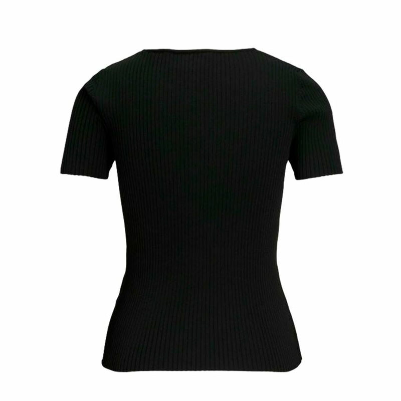 Jack &amp; Jones Jxsky Ss Knit T-Shirt À Manches Courtes Femme Noir