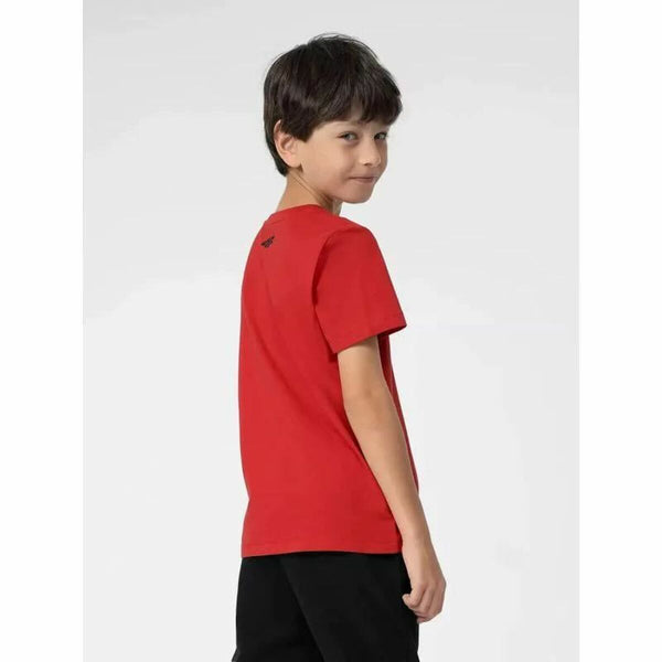 Camiseta de Manga Corta Niño 4F M294  Rojo