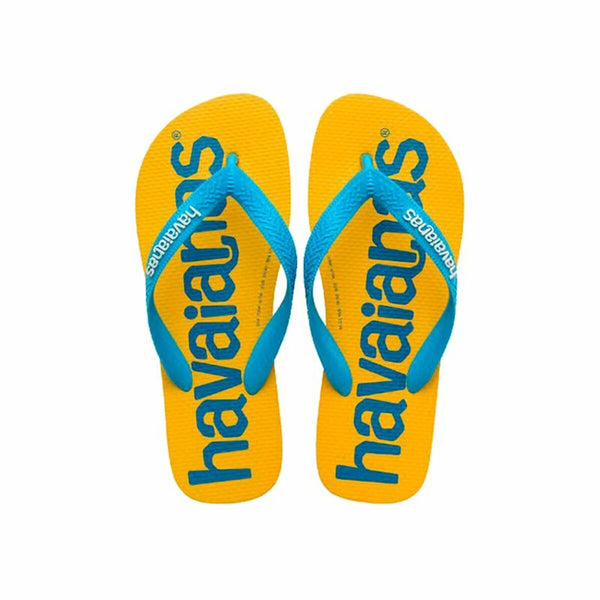 Chanclas para Mujer Havaianas Top Logomania Azul Amarillo