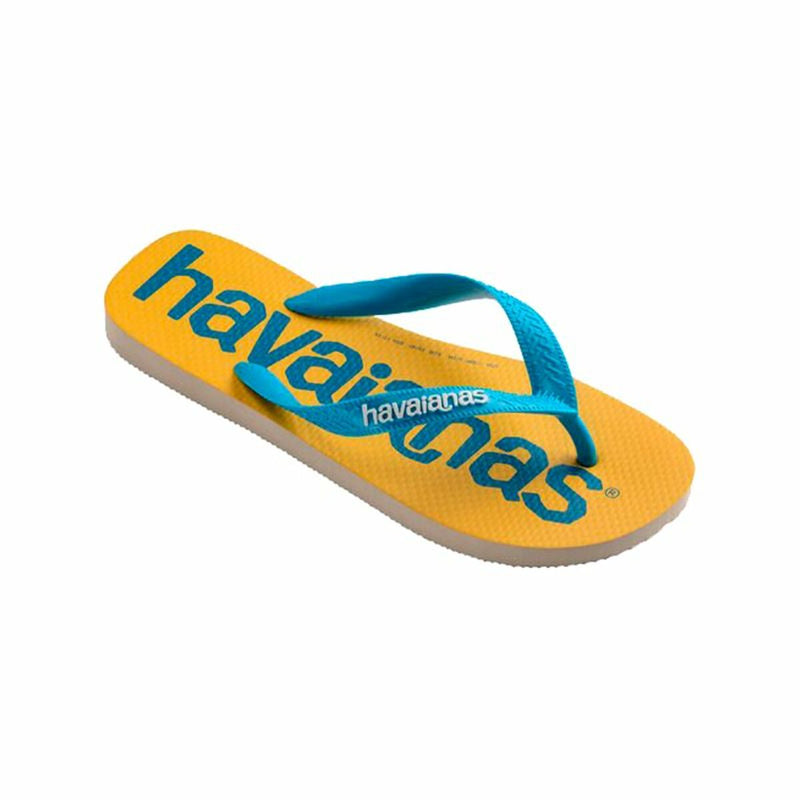 Chanclas para Mujer Havaianas Top Logomania Azul Amarillo