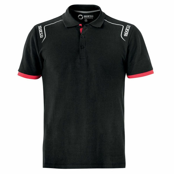 Polo de Manga Corta Sparco TECH STRETCH Negro M