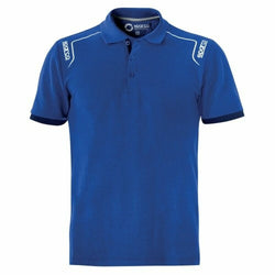 Polo de Manga Corta Sparco STRETCH Azul (Talla M)