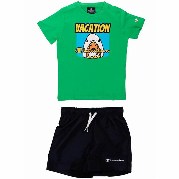 Conjunto Deportivo para Niños Champion Verde 2 Piezas