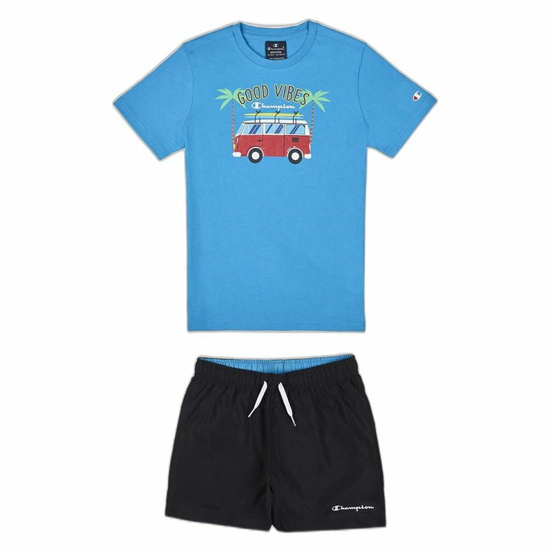 Conjunto Deportivo para Niños Champion Azul 2 Piezas Aguamarina