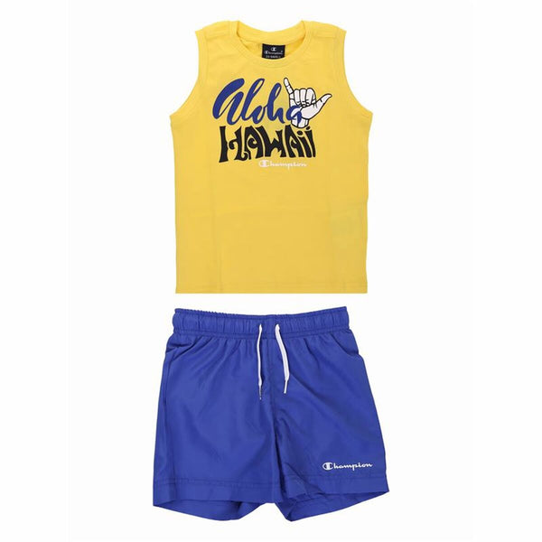 Conjunto Deportivo para Niños Champion Amarillo 2 Piezas