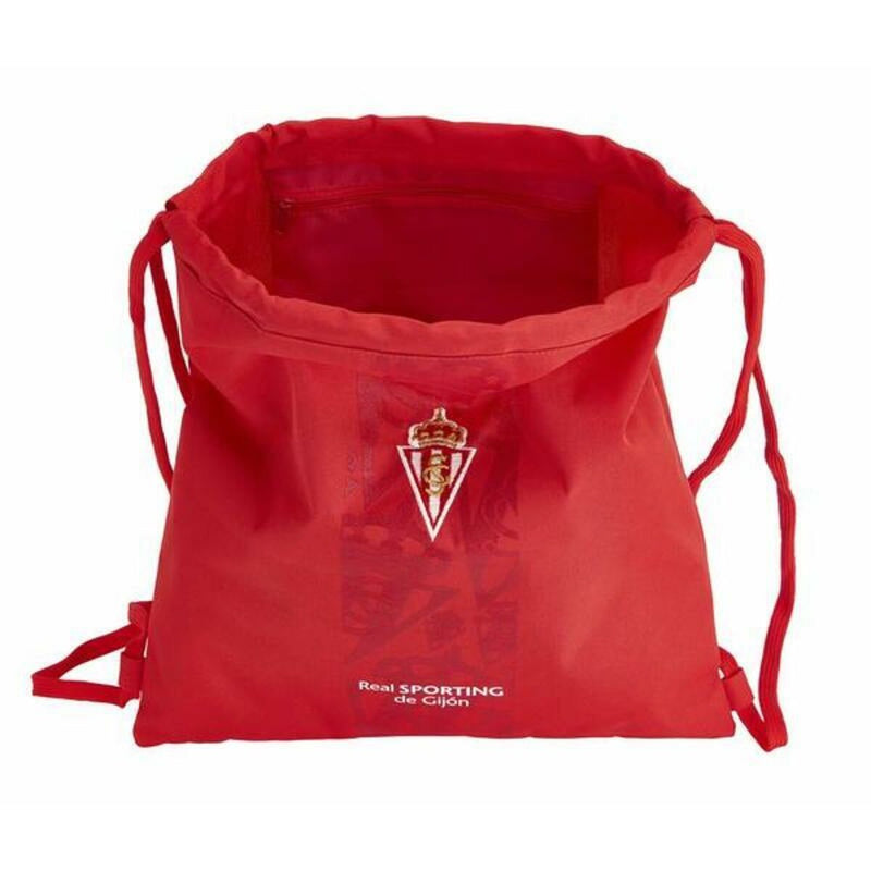 Bolsa Mochila con Cuerdas Real Sporting de Gijón Rojo