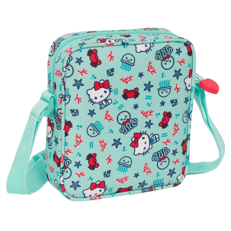 Bolso Bandolera Hello Kitty Sea lovers Turquesa 16 x 18 x 4 cm