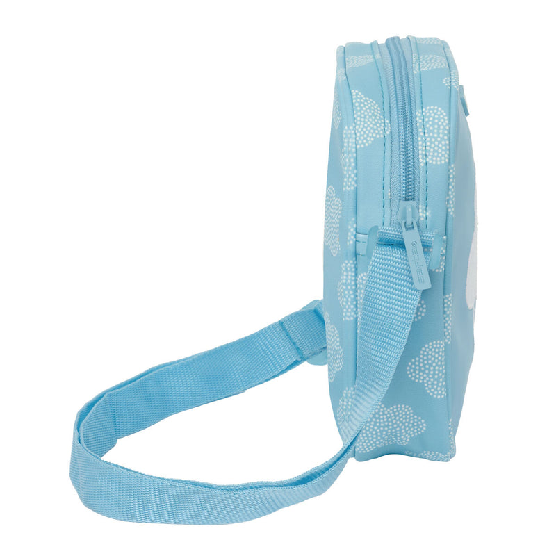 Bolso Bandolera Safta Nubes Azul 16 x 18 x 4 cm