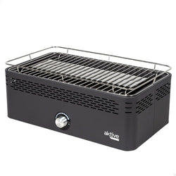 Aktive Barbecue à charbon portable sans fumée en acier inoxydable 45 x 19 x 28 cm