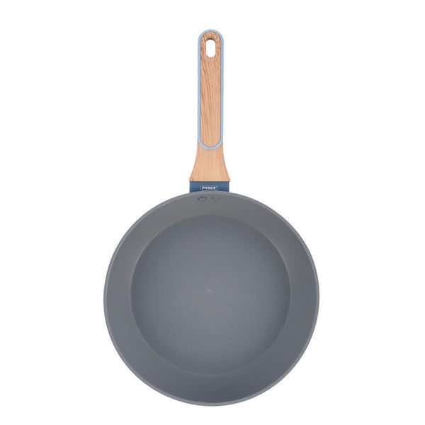 Poêle à Frire Pyrex en Aluminium Forgé au Sable Bleu 26 cm