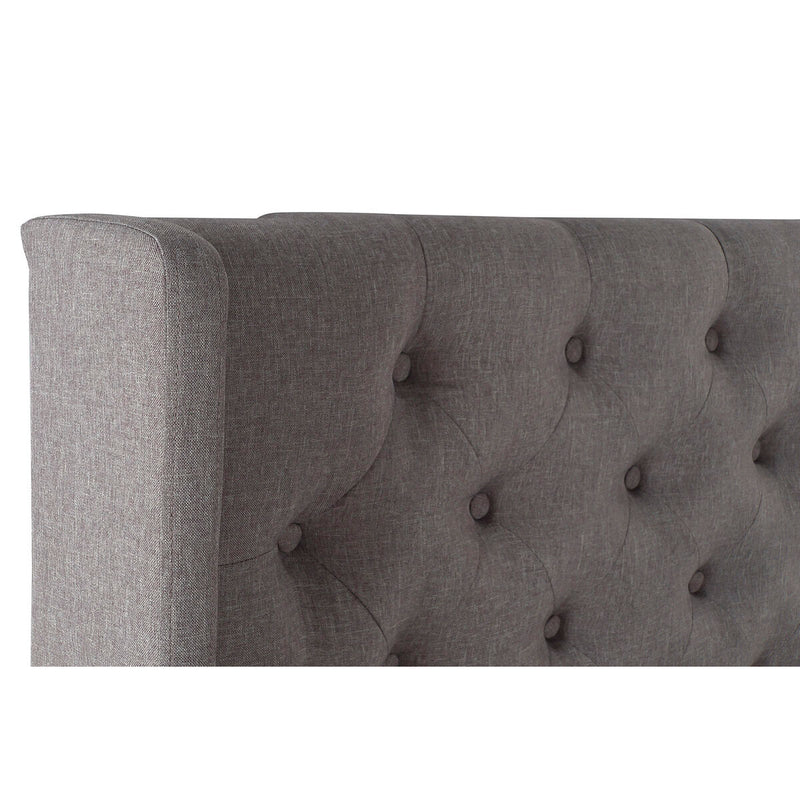 Cabecero de Cama DKD Home Decor Gris Plástico 194 x 20 x 170 cm