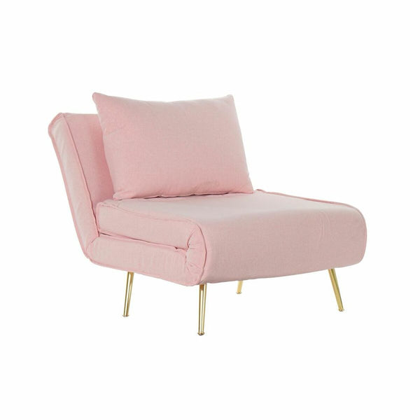 Sofá Cama DKD Home Decor 8424001799510 Multicolor Rosa claro Metal Moderno Scandi 90 x 90 x 84 cm