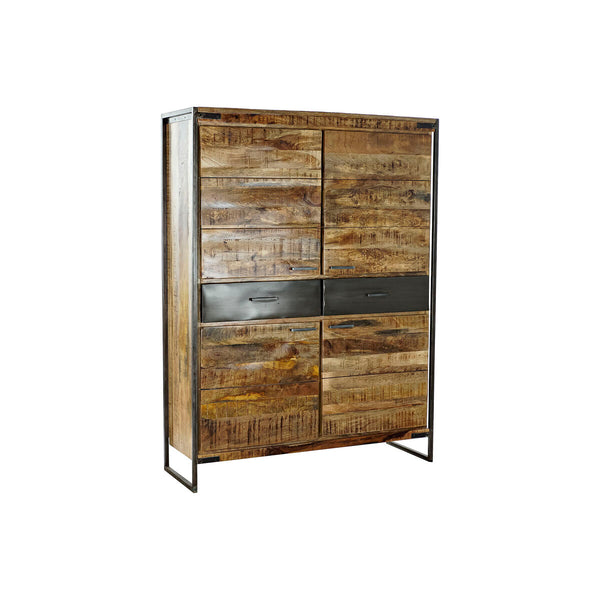 Armario DKD Home Decor 8424001857029 120 x 41 x 161 cm Natural Negro Acero Madera de mango