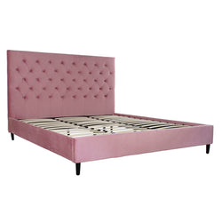 Cama DKD Home Decor Madera Metal Rosa 180 x 200 cm 187 x 210 x 137 cm