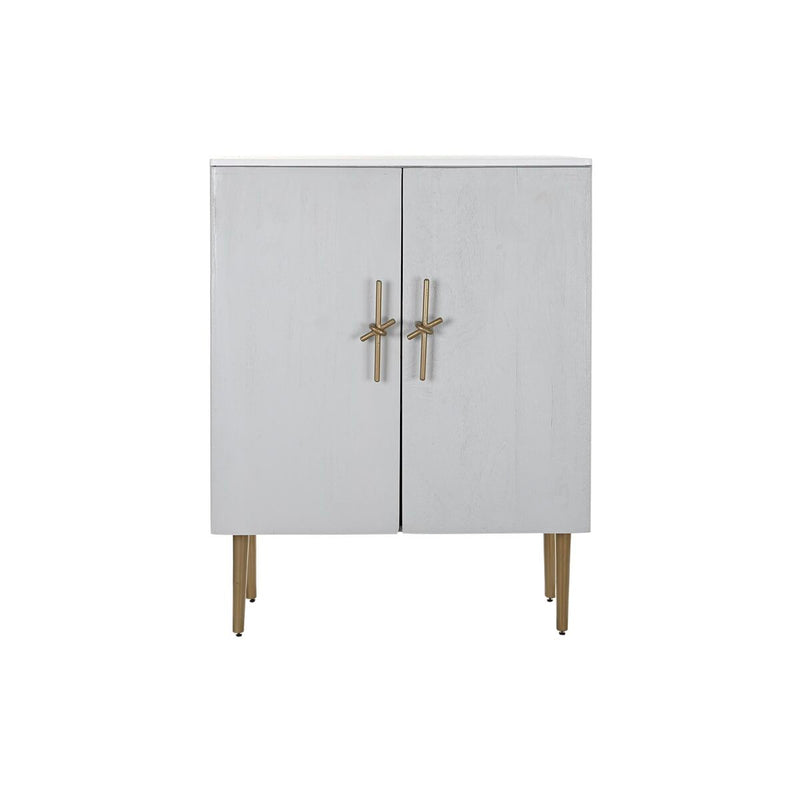 Mueble Auxiliar DKD Home Decor BAR Dorado Blanco Hierro Madera de mango (85 x 45 x 110 cm)