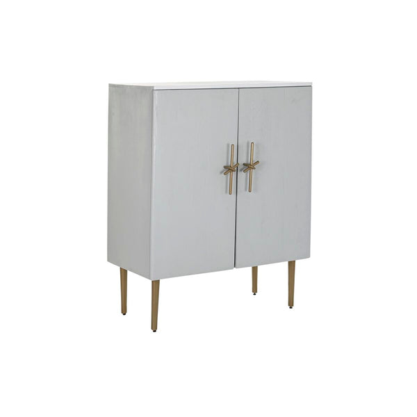 Mueble Auxiliar DKD Home Decor BAR Dorado Blanco Hierro Madera de mango (85 x 45 x 110 cm)