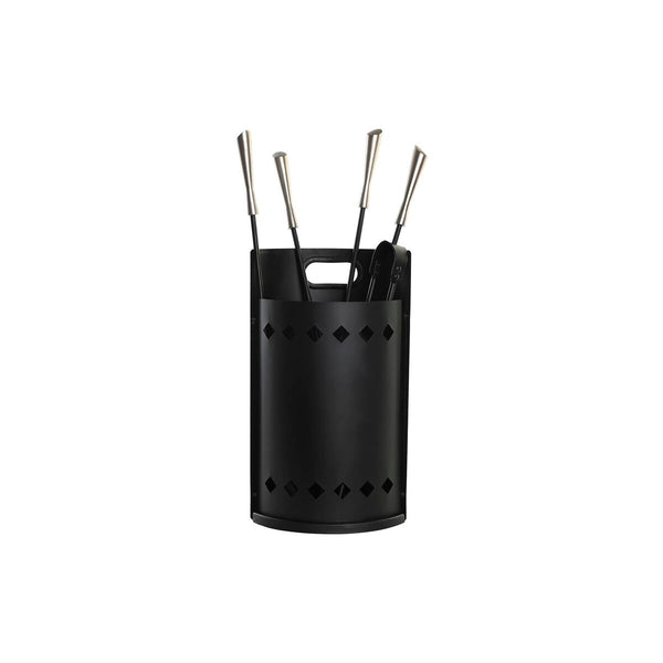 Utensilios para Chimenea DKD Home Decor Acero Inoxidable Acero (4 Piezas)