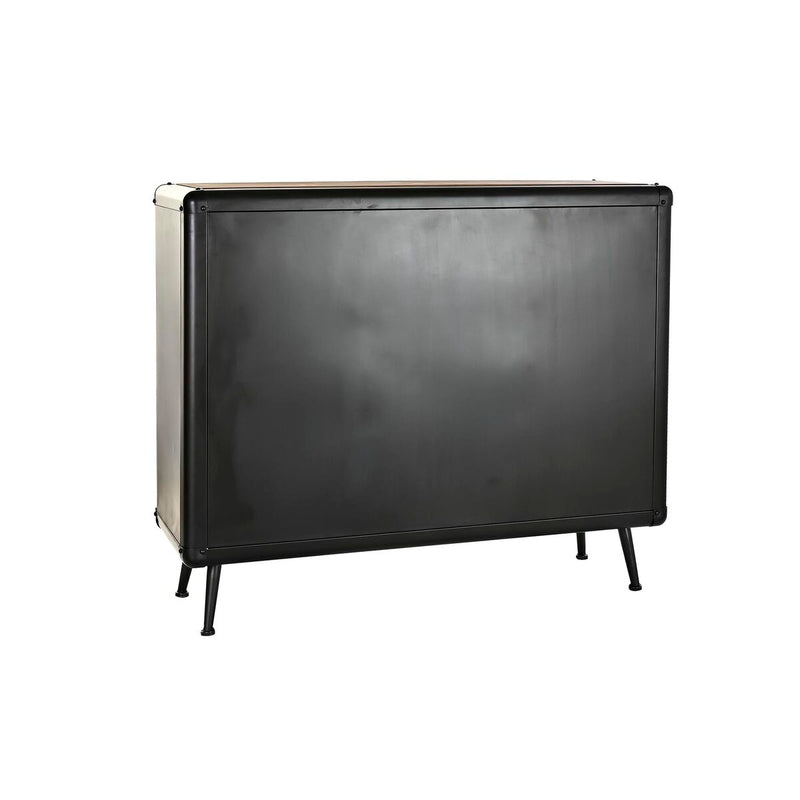 Cajonera DKD Home Decor Marrón Negro Metal Abeto Loft 114 x 42 x 96 cm