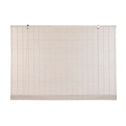 Estor Enrollable DKD Home Decor Barnizado Blanco Bambú 120 x 2 x 230 cm