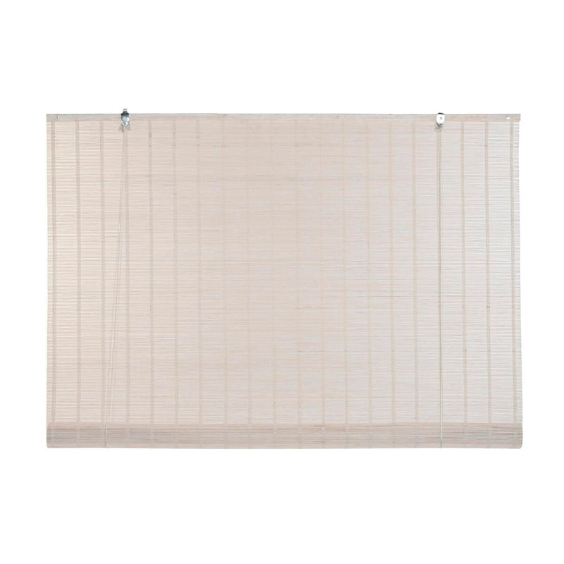 Estor Enrollable DKD Home Decor Barnizado Blanco Bambú 120 x 2 x 230 cm