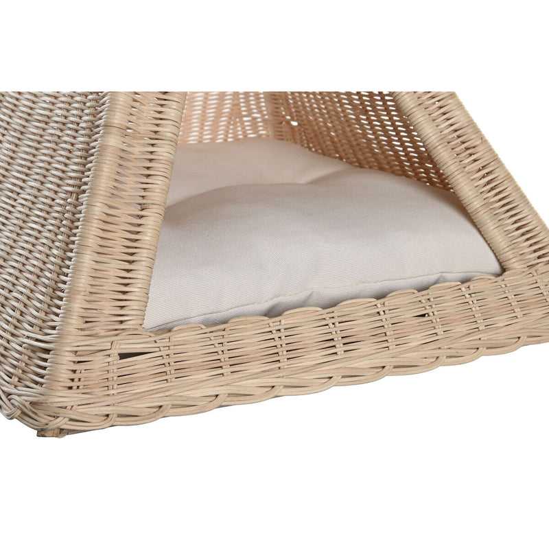 Cama para mascota DKD Home Decor Natural Ratán 45 x 45 x 45 cm