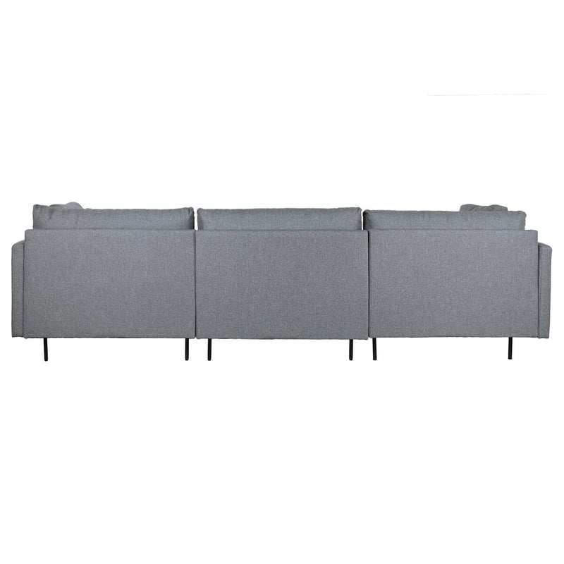 Sofá Chaise Longue DKD Home Decor Gris Metal Moderno 276 x 152,5 x 84 cm