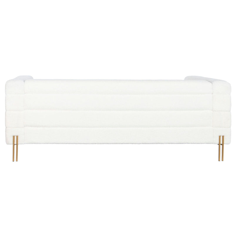 Sofá DKD Home Decor Blanco Metal 205 x 85 x 73 cm