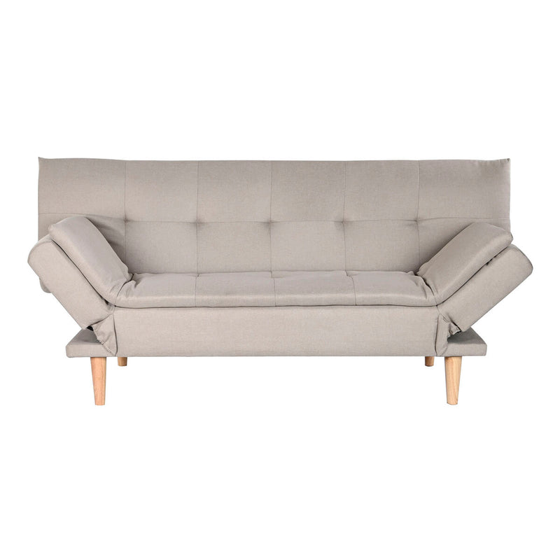 Sofá Cama DKD Home Decor Beige Madera Scandi 180 x 85 x 83 cm