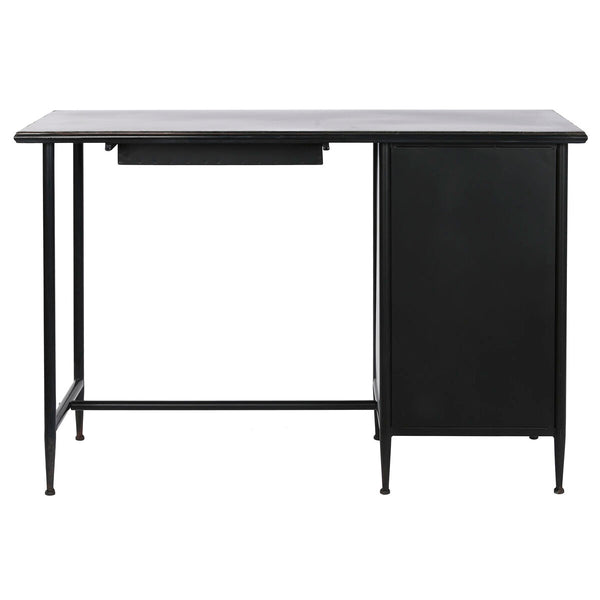 Escritorio DKD Home Decor Negro Metal Cristal 120 x 50 x 80 cm