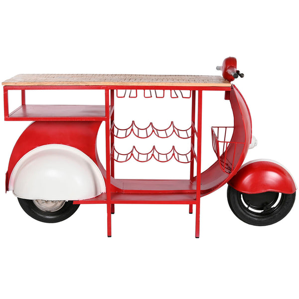 Botellero Home ESPRIT Rojo Metal 165 x 60 x 100 cm