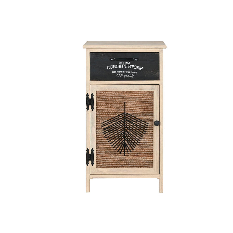 Cajonera Home ESPRIT Negro Natural Madera 40,5 x 29 x 73 cm