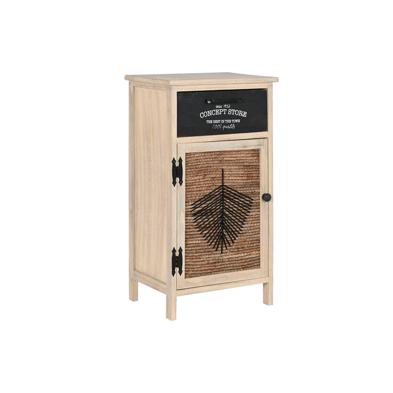 Cajonera Home ESPRIT Negro Natural Madera 40,5 x 29 x 73 cm