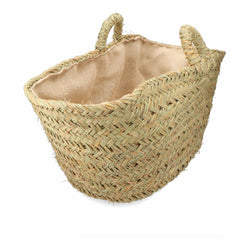 Cesta para leña EDM Esparto Oval 60 x 45 x 35 cm