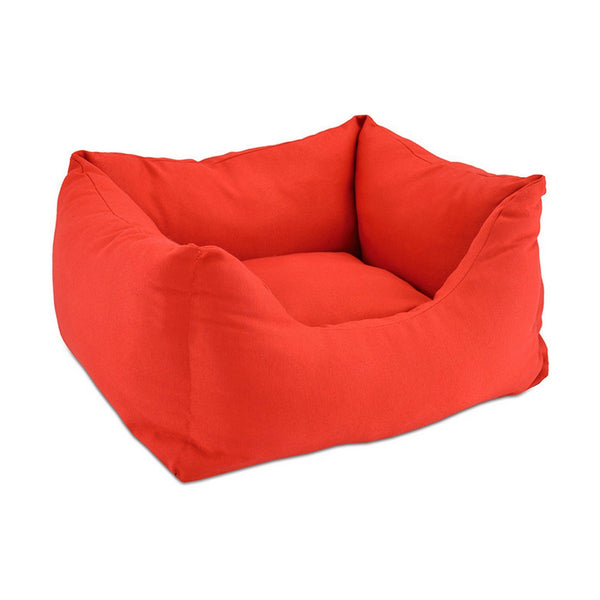 Cama para mascota Nayeco Rojo 59 x 59 x 50 cm Multicolor Acrílico 59 x 50 x 20 cm