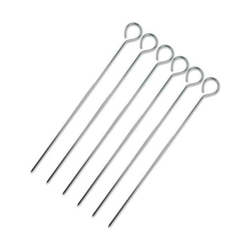 Set de Pinchos para Barbacoa Wooow Metal 6 Piezas 20 cm (36 Unidades)