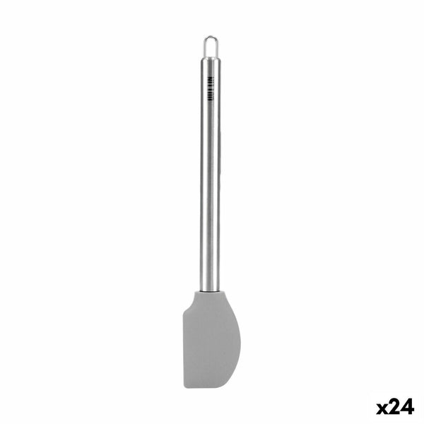 Espátula para Plancha Quttin Silicona Acero Inoxidable Acero 32,7 x 5,3 cm (24 Unidades)