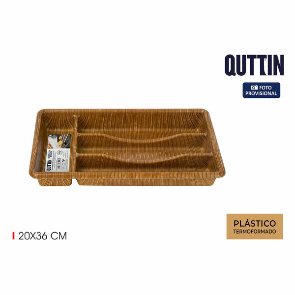 Organizador para Cubiertos Quttin 20 x 36 cm Termoplástico (12 Unidades)