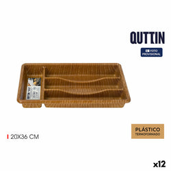 Organizador para Cubiertos Quttin 20 x 36 cm Termoplástico (12 Unidades)