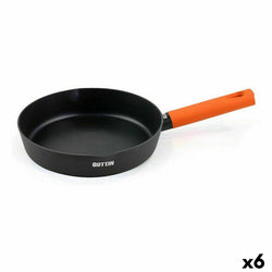 Poêle Quttin Gastro Noir Orange 35,5 x 21 x 5 cm (6 Utés)