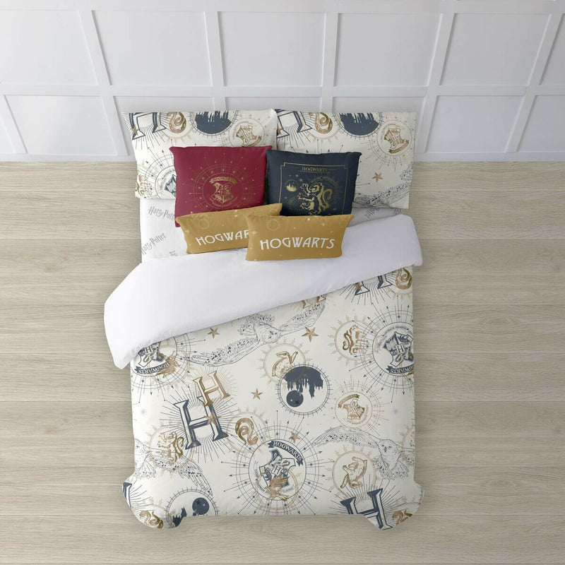 Housse de couette Harry Potter Beige 155 x 220 cm Lit de 90