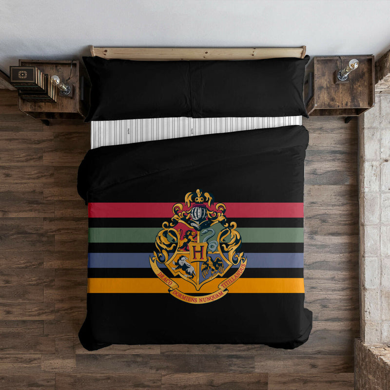 Harry Potter Poudlard Housse de Couette Noire 140 x 200 cm Lit de 80