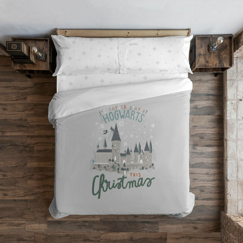 Harry Potter Poudlard en Noël Housse de Couette Lit 80 140 x 200 cm