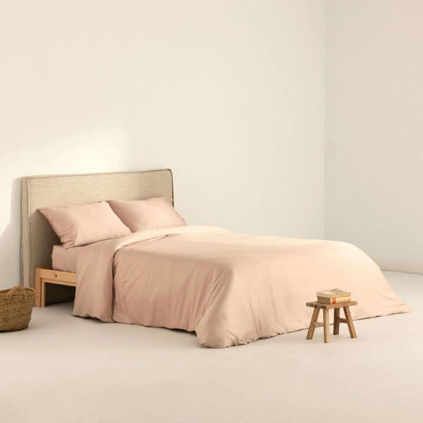 SG Home Housse de couette rose 155 x 220 cm