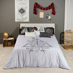 Housse de couette Harry Potter Reliques de la Mort 200 x 200 cm Lit de 120