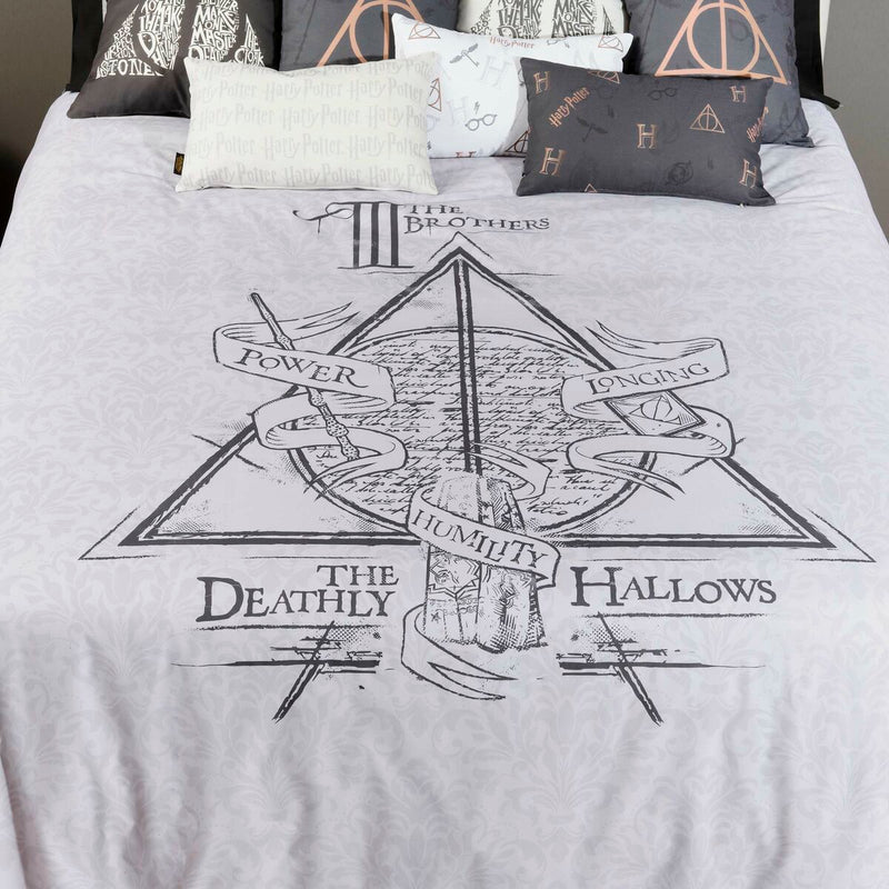 Housse de couette Harry Potter Reliques de la Mort 200 x 200 cm Lit de 120