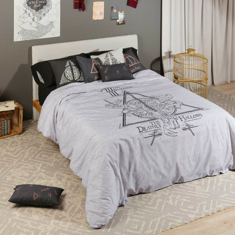 Housse de couette Harry Potter Reliques de la Mort 200 x 200 cm Lit de 120