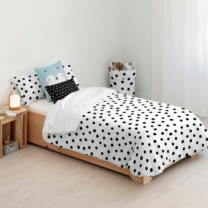 Kids&amp;Cotton Kibo Housse de Couette Blanc Noir 180 x 240 cm