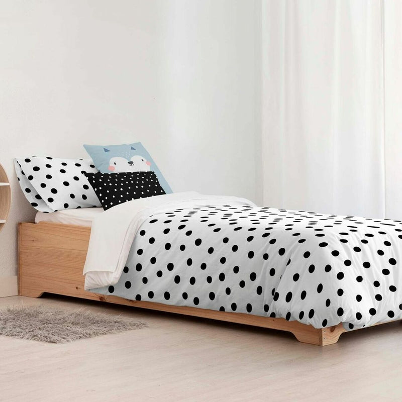 Kids&amp;Cotton Kibo Housse de Couette Blanc Noir 180 x 240 cm