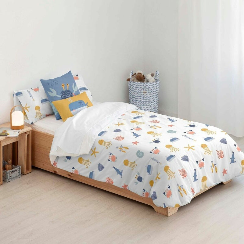 Kids&amp;Cotton Malu Petite Housse de Couette Bleu Blanc 180 x 240 cm