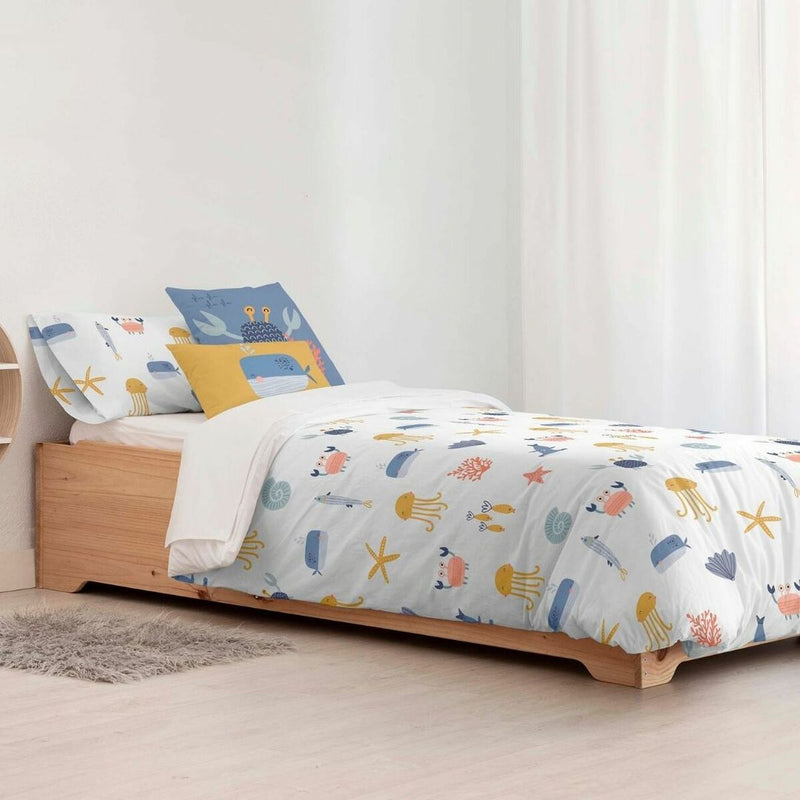 Kids&amp;Cotton Malu Petite Housse de Couette Bleu Blanc 180 x 240 cm